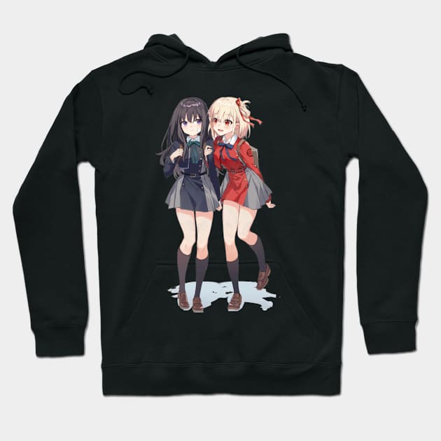 Chisato and Takina Hoodie by LovelyDayG